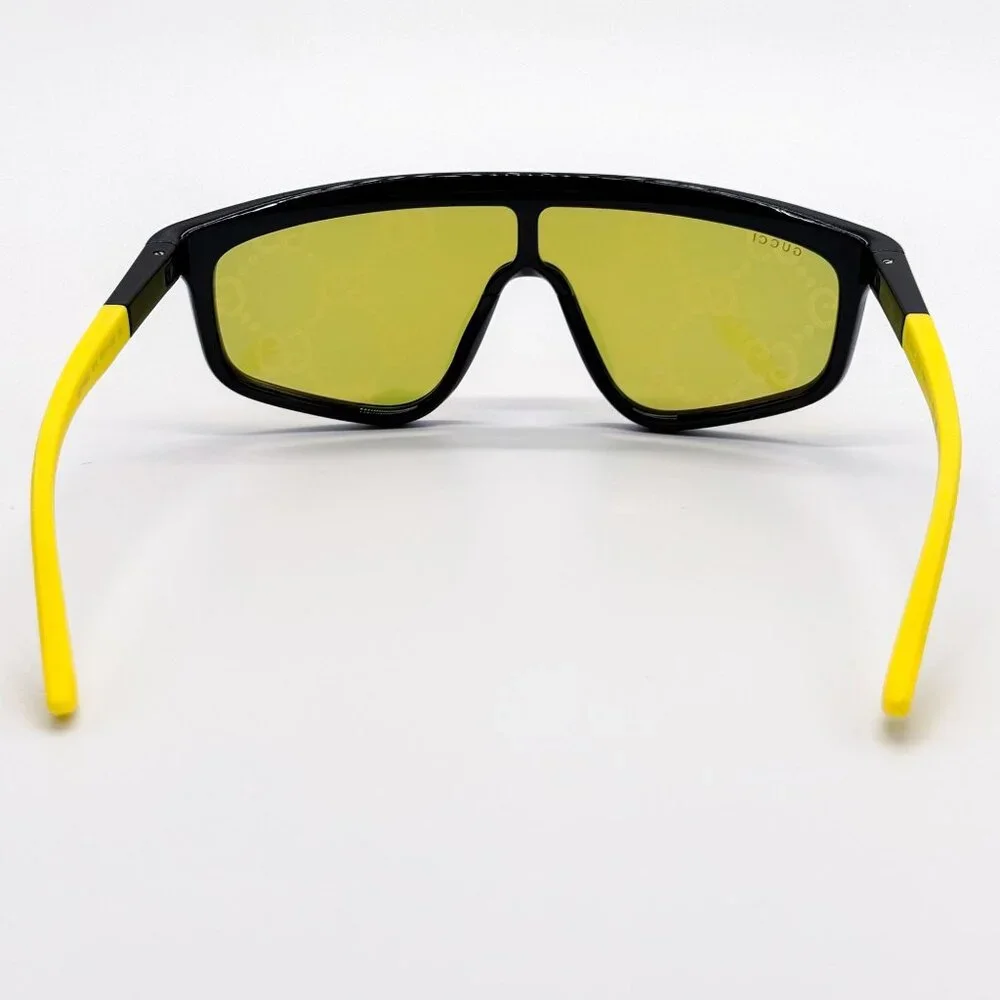 NEW GUCCI GG1736S 004 SHIELD YELLOW UNISEX SUNGLASSES GUCCI